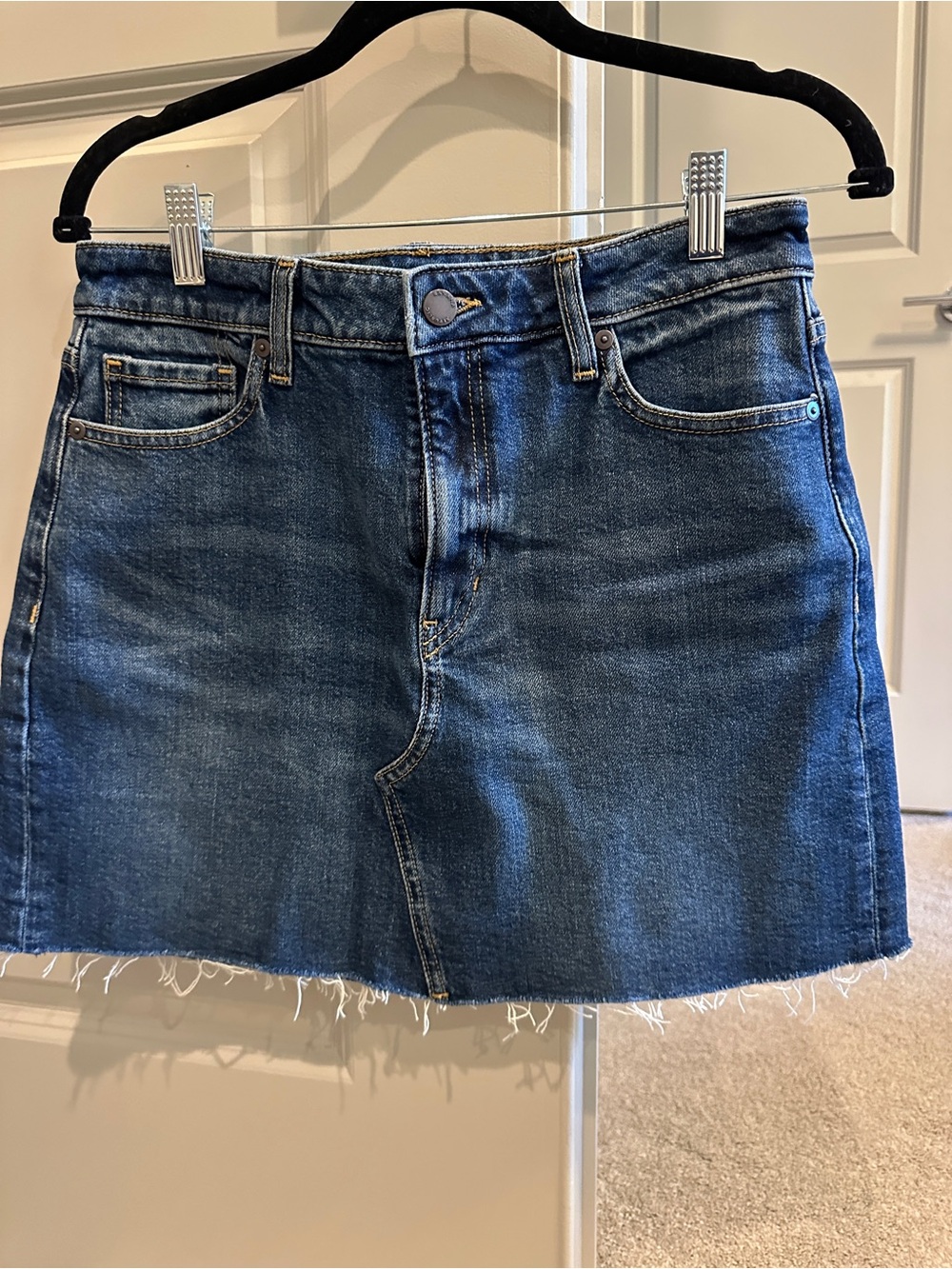 Banana republic Denim Mini Skirt in Blue - Classic Casual Style